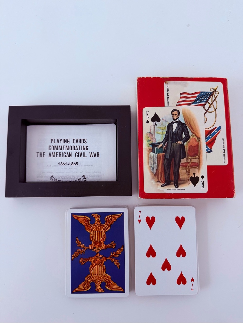Vintage American Civil War Playing Cards